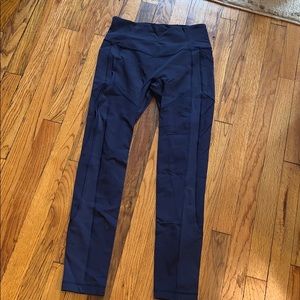 Lululemon dark purple wunder under leggings